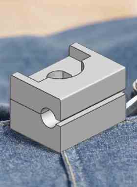 生久黑色PA导向件RG006-2 （1110061002）电控箱门内连接件固定扣