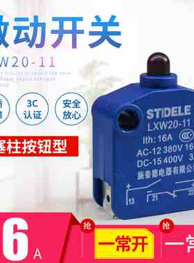 施泰德 LXW20-11小型微动开关限位开关 行程开关 磁吹推压塞柱型