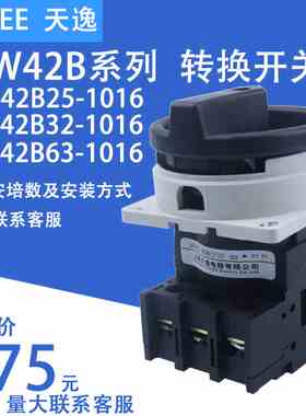 上海天逸 LW42B32-1016/LF101C22 凸轮通断选择开关25A 63A 100A