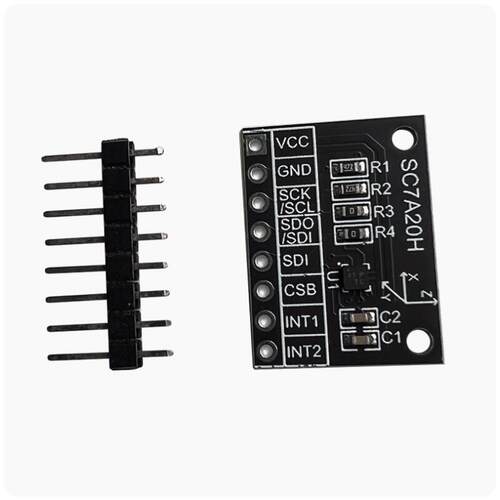 SC7A20H 高精度三轴重力加速度倾斜度角度传感器模块IIC/SPI传输