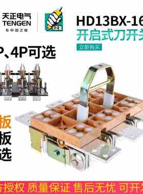 TENGEN天正电气HD13BX-1600/31电柜总闸刀隔离刀开关3P4P三相380V