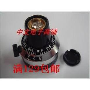 旋钮 3590S配套精密刻度电位器旋钮 刻度可锁定 带开关锁定 数码