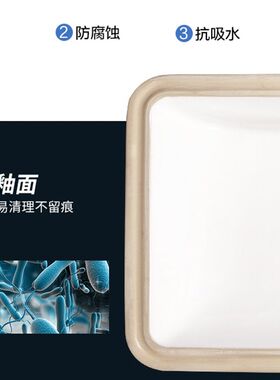 法恩莎卫浴台下盆家用嵌入式圆盆陶瓷方盆洗脸盆阳台洗手盆FP4623