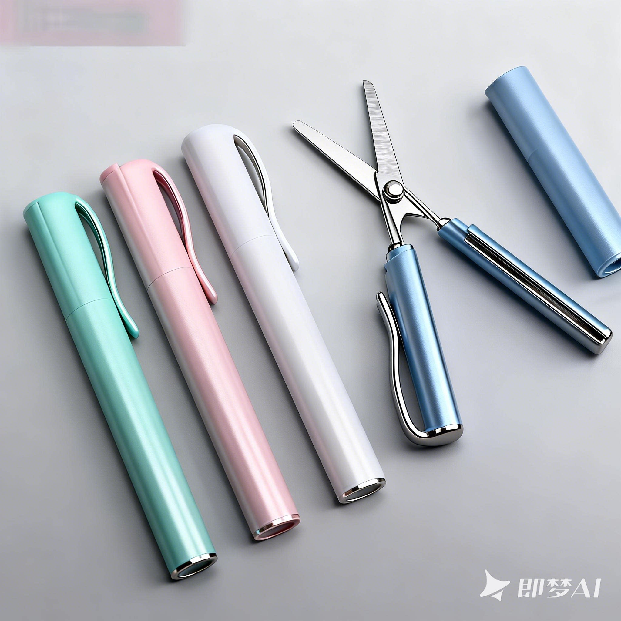 笔型可折叠笔式剪刀带保护套小学生安全随身旅行办公护士多功能家用儿