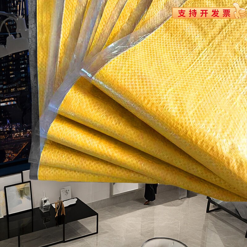 饲料袋亮黄编织袋加厚粮食肥料小米稻谷麻袋玉米袋蛇皮袋口袋批发