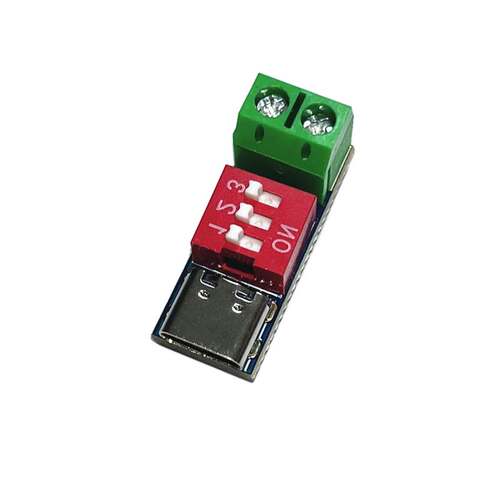 诱骗器模块 QC/PD快充测试板 可调电压5V/9V/12V/15V/20V拨码调节