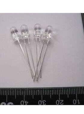 5mm高亮白发白 5MM白色 聚光 LED 发光二极管35元/K 长脚