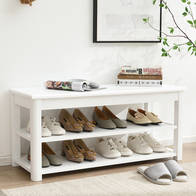 实木进门换鞋凳家用储物凳子门口收纳可坐式床尾凳多功能卡座鞋柜