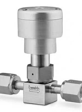 SS-8BK-V19-1O 波纹管密封阀门， 带垫片的， PCTFE 阀杆尖