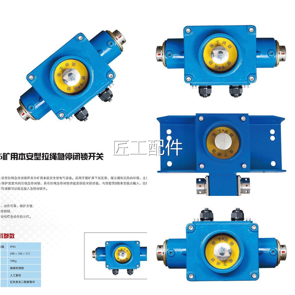 力常州联K6HJ1矿用本安型拉AGO绳急停闭锁开关煤矿皮带护系保统防