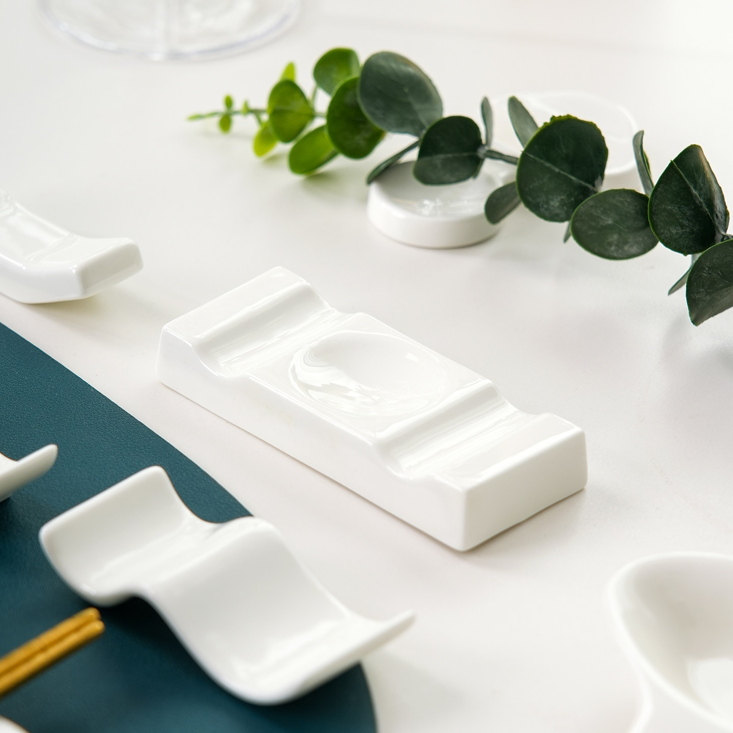 微航高档无铅实心骨瓷筷架勺托餐厅创意陶瓷筷子架托酒店摆台餐具,餐饮具,筷子架,淘宝优惠券,粉丝福利购,淘宝优惠卷