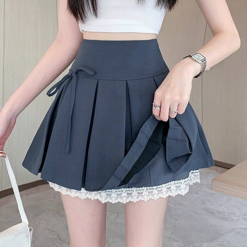 2025春秋夏新款蕾丝小众百褶裙制服裙子半身裙春夏季短裙秋冬,女装/女士精品,大码半身裙,淘宝优惠券,粉丝福利购,淘宝优惠卷