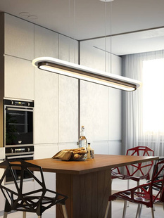 led长条灯办公室吊灯超亮个性 长方形吊线灯创意现代工作室餐厅灯