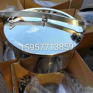 304不锈钢常压人孔盖卫生级快开人孔门酒罐上焊接圆形翻边手孔YAB