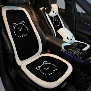 25汽车坐垫冬季毛绒加厚可爱感女士座椅夏季四季通用车座套座垫
