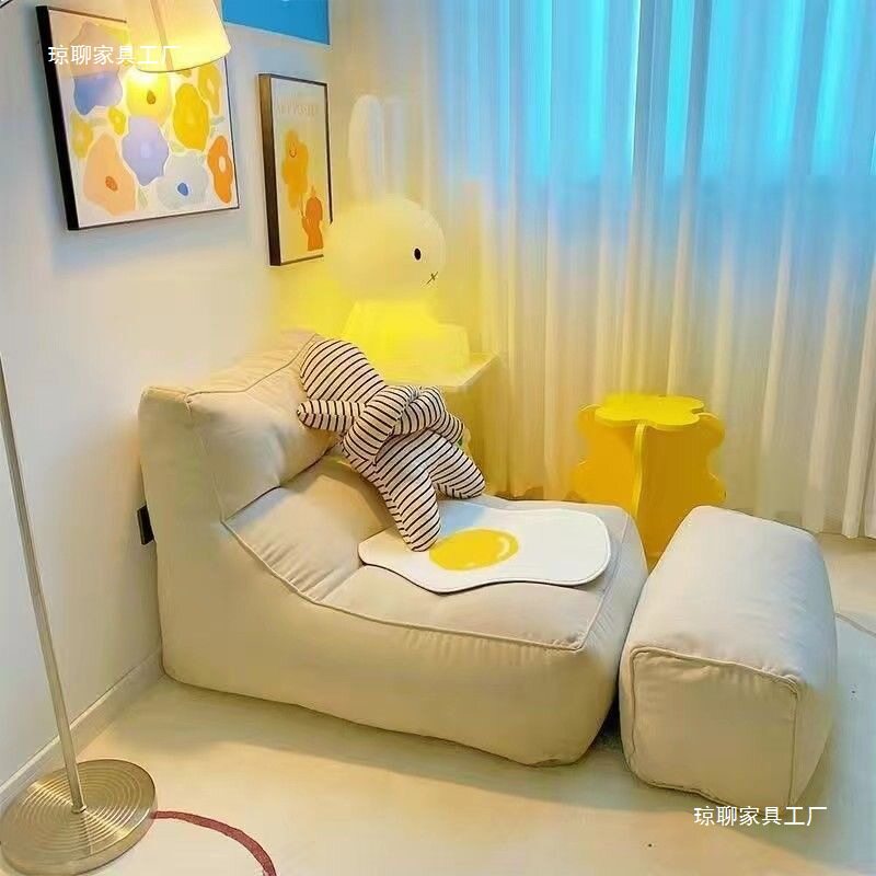 懒人沙发榻榻米可躺单人可爱爆款女网红小型阳台休闲卧室房间沙发