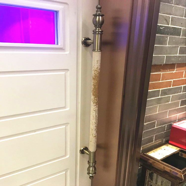 现代高端别墅实木不锈钢玻璃大门拉手酒店包厢餐厅推拉实木门把手