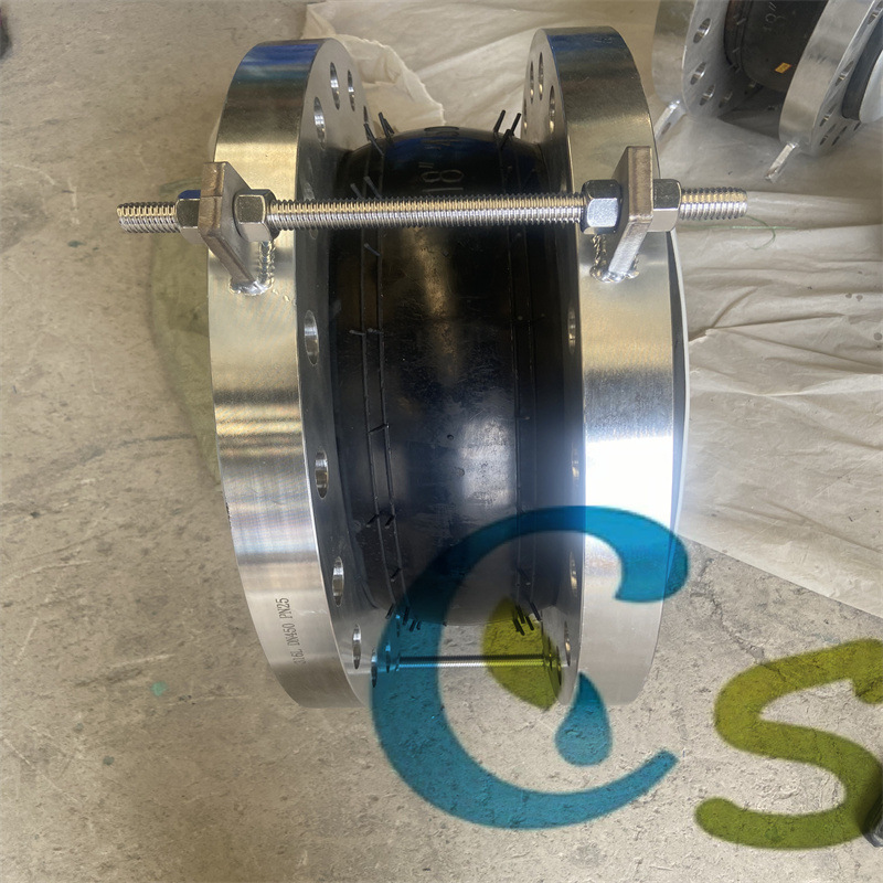 可曲挠法兰柔性接头 不锈钢法兰橡胶软连接 JGD型减震橡胶接头