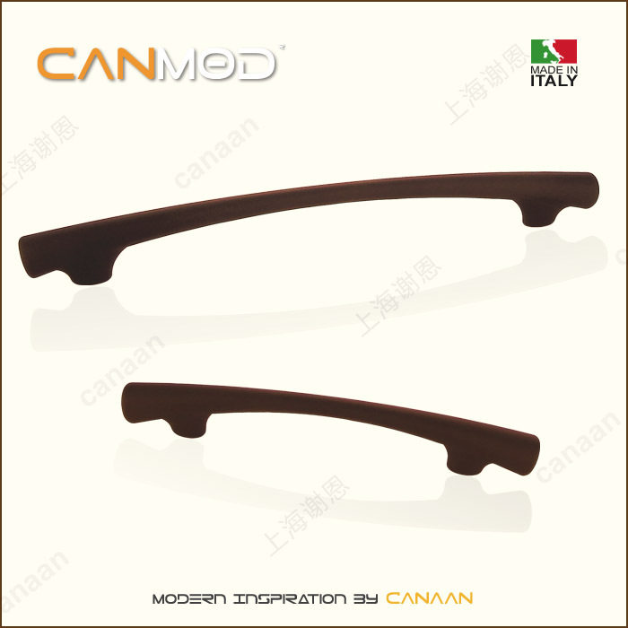 Canmod迦南原装意大利进口咖色现代抽屉柜门拉手15183-24183型号