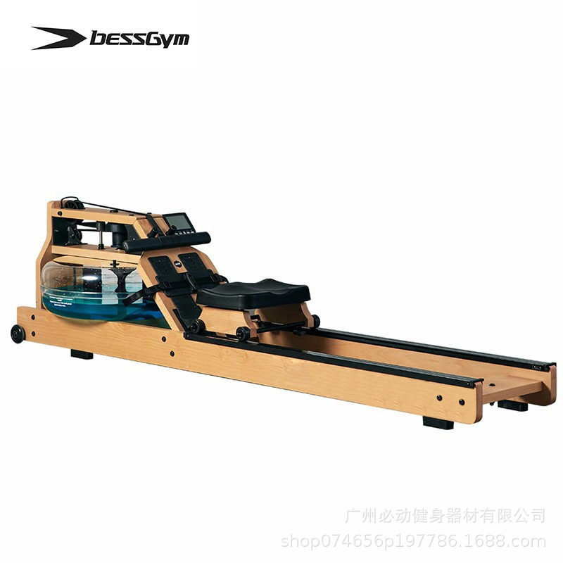 必动纯实木可折叠水阻商用家用静音运动划船机健身器材BG-R610