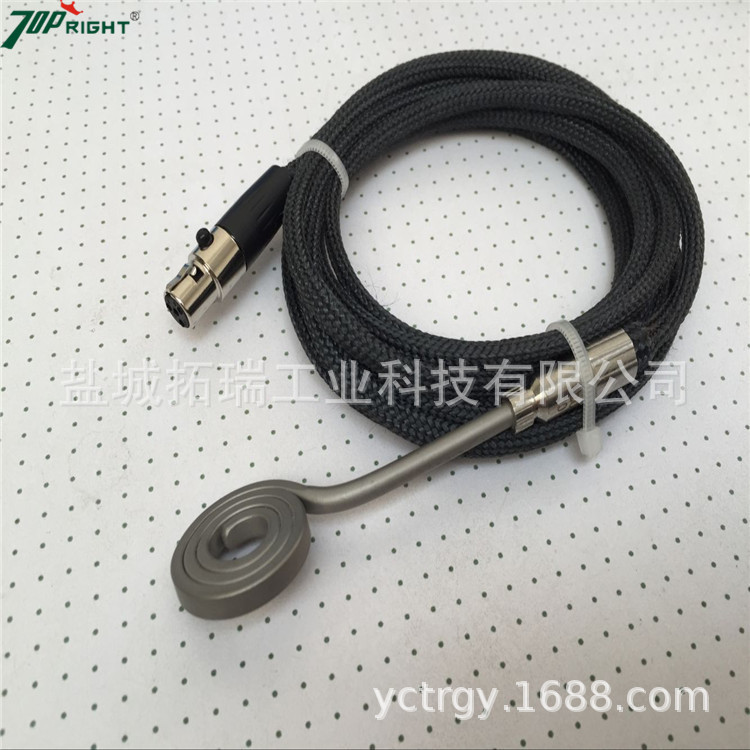 黑色卡夫拉护套蚊香款钛烟钉加热器 扁款石英烟钉加热圈
