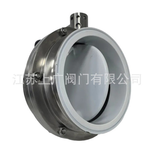 衬四氟卫生级快装蝶阀D81F-10P 卸料粉体快装蝶阀
