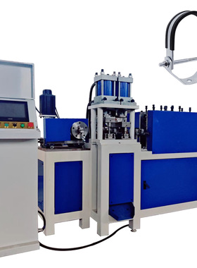 管夹机 管箍机 管卡机 卡箍机 卡圈机 卡槽机 扁料折弯冲孔一体机