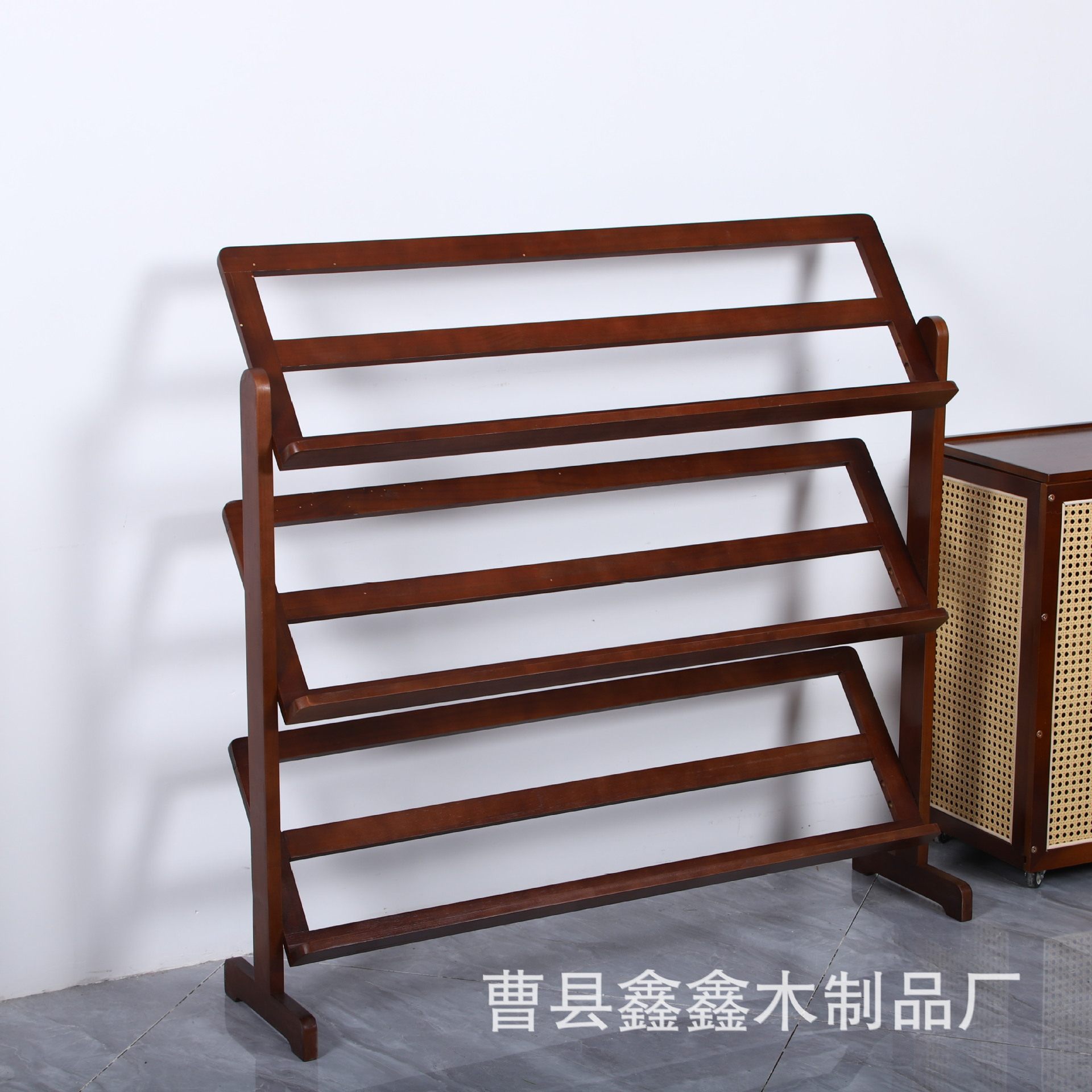 新款木制鞋架家用门口多层鞋柜简易室内门后夹缝大容量置物架简约