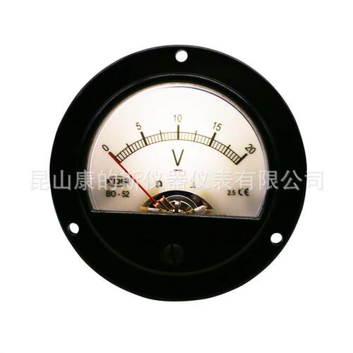 供应指针式直流电压表BO-52DC20V白色灯光电压12V
