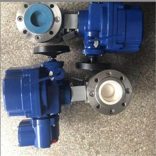 Q941TC-10P电动耐磨陶瓷球阀DN350不锈钢内衬陶瓷O型开关球阀