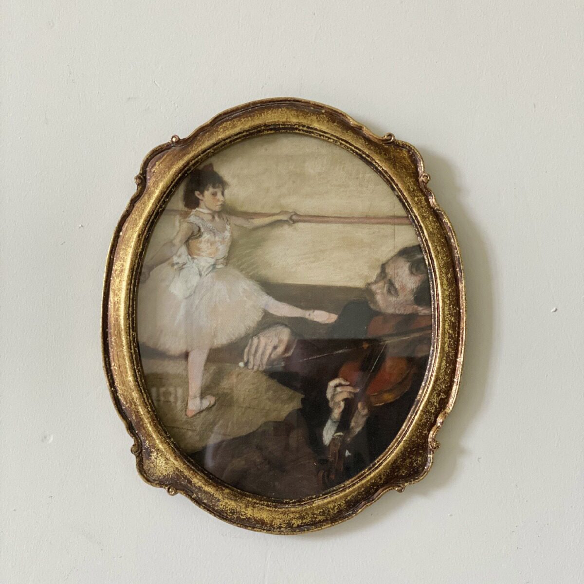 复古斑驳做旧金箔椭圆树脂相框欧式小众油画框墙面组合挂画装饰画