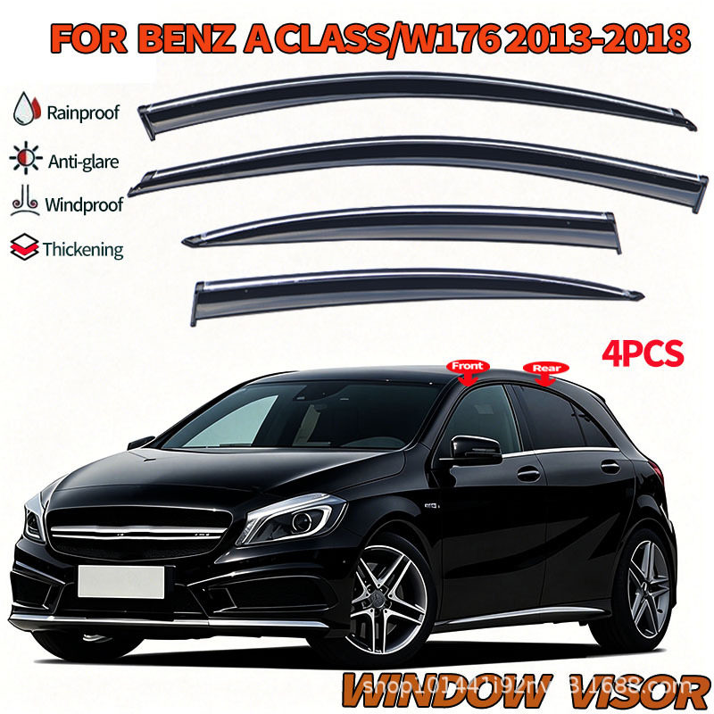 适用奔驰A级两厢晴雨挡MERCEDESAClassw17613-18Windowvisor