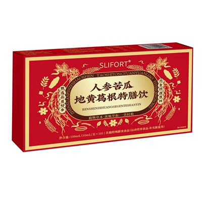 SLIFORT人参苦瓜地黄葛根特膳饮植物草本营养补充剂盒装