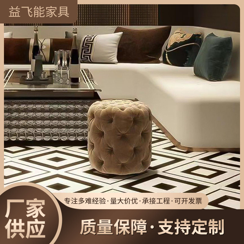 AL美式丝绒轻奢换鞋凳