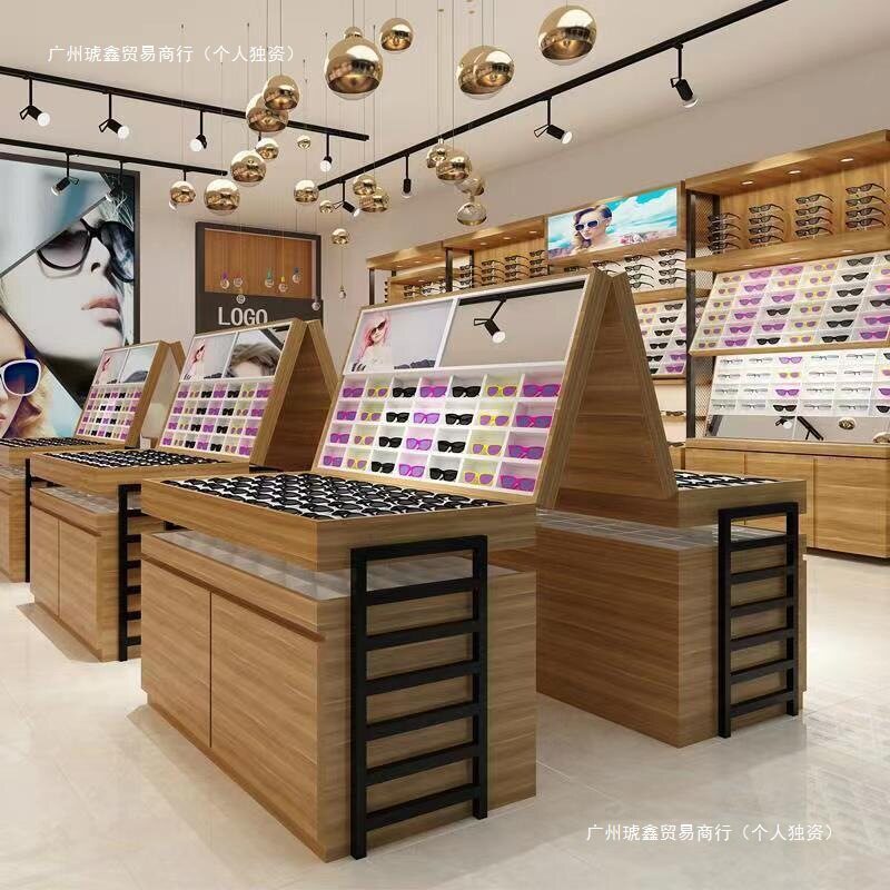 烤漆眼镜柜台眼镜店柜子实木展柜展示架眼镜展柜柜子其他奶油风无