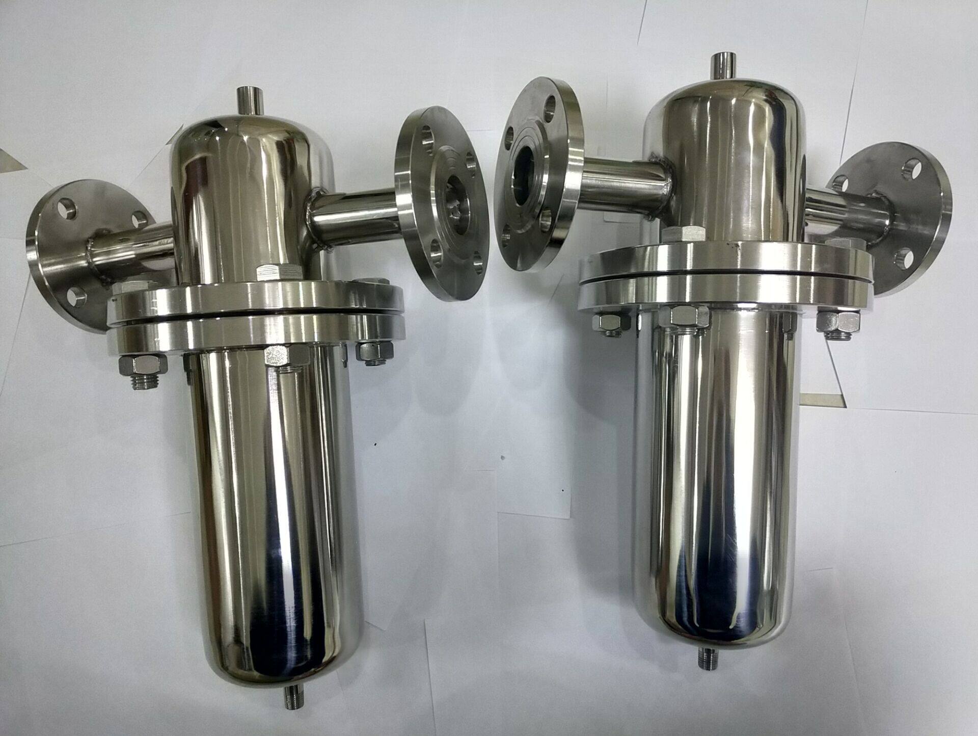 不锈钢压缩空气过滤器304/316精密气体过滤器 除油除水除尘过滤器