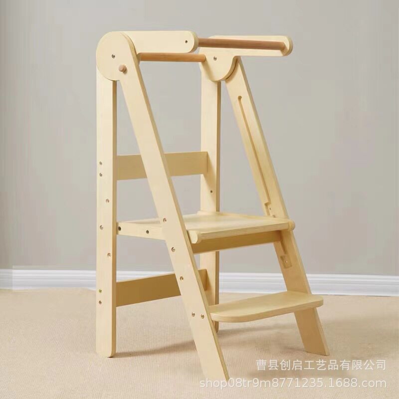 儿童美式带扶手洗漱学习凳