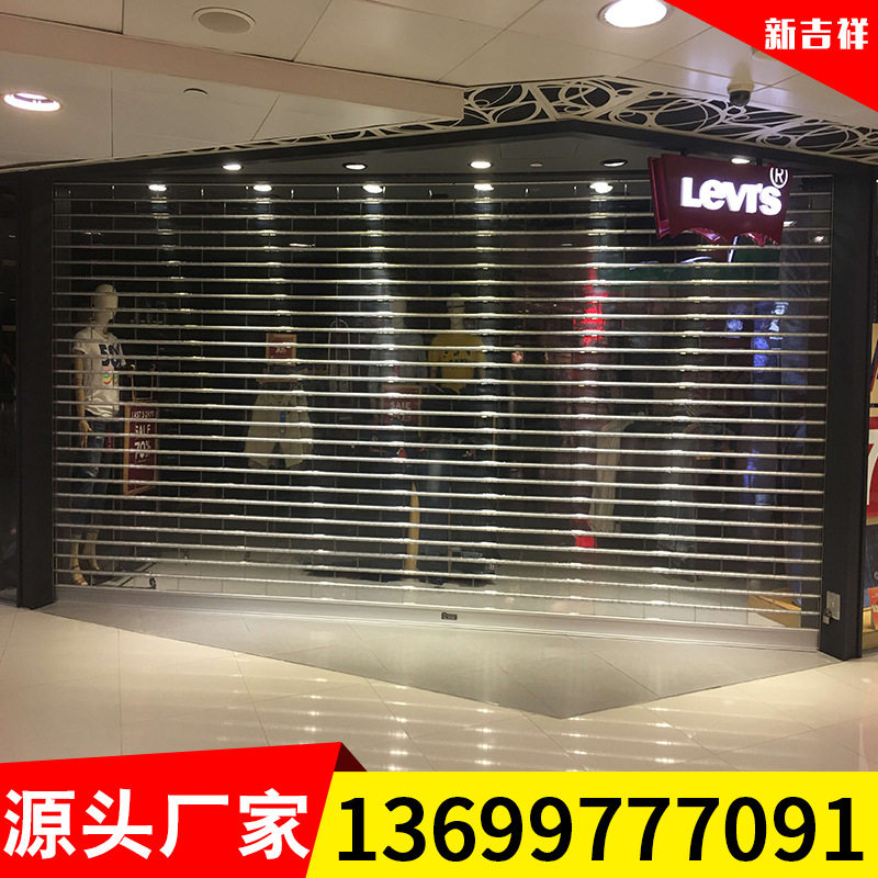 龙岗水晶卷帘门201不锈钢水晶卷帘门电动水晶卷闸门厂家包安装