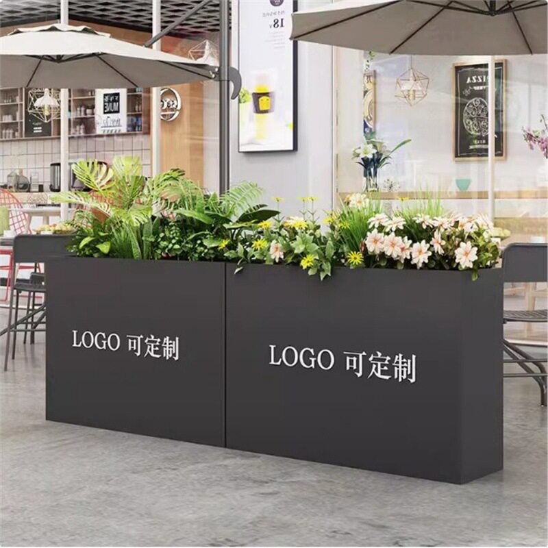户外不锈钢花箱座椅组合
