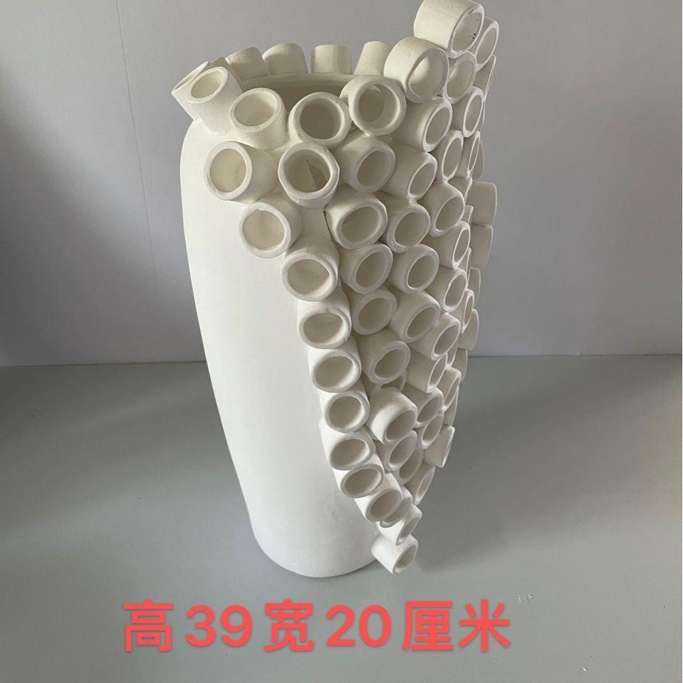 现代创意陶瓷圈圈花器样板间家居卧室玄关酒柜客厅北欧装饰品摆件