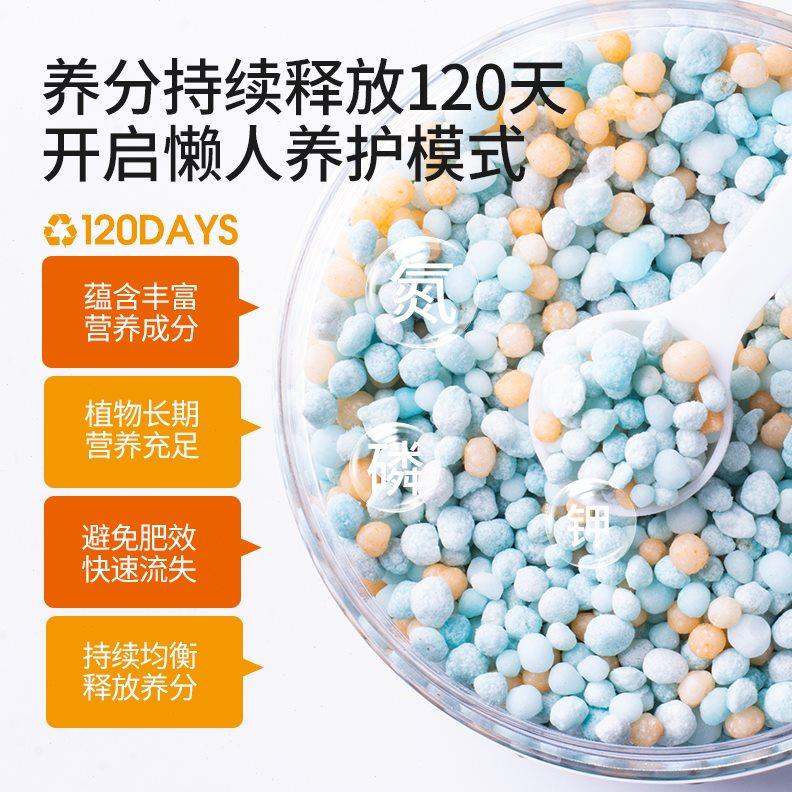 缓释肥花肥颗粒通用型家用盆栽植物蔬菜复合肥氮磷钾瓜果肥料专用