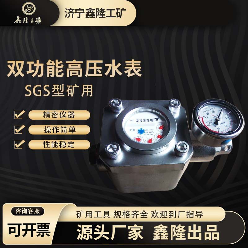 双功能高压水表 矿用注水表 25MPA高压水表接口规格多样 煤层注水