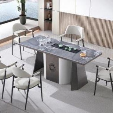 LXA05-1#桌茶台现代简约茶桌椅组合别墅高端大气泡茶桌意式轻奢功