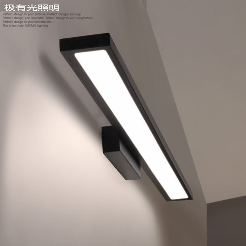 LED铝材镜前灯后现代简约防水雾浴室卫生间化妆灯壁灯镜灯厂家