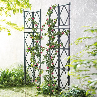 花架爬藤架园艺围栏栅栏支架植物架月季户外攀爬架网格铁线莲架