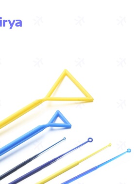 virya三角型涂抹棒蓝色 208*30mm 10支装灭菌 聚丙乙烯3173756