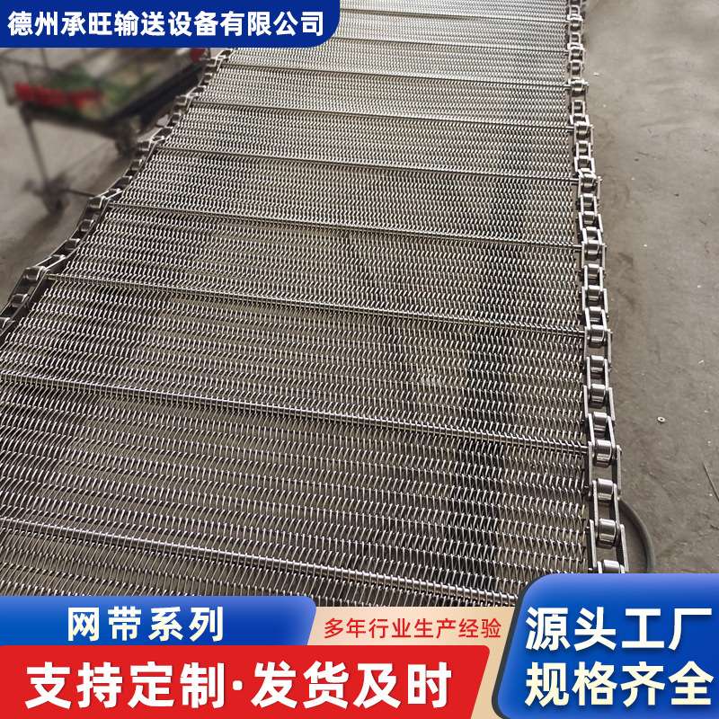 不锈钢网带耐高温高承重蔬菜瓜果类清洗机传送带工业机械金属网链