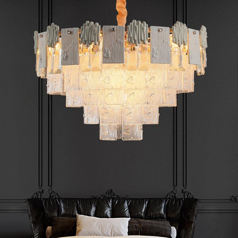 客厅吊灯意式极简设计师餐厅吊灯2024年新款法式卧室装饰主灯套餐