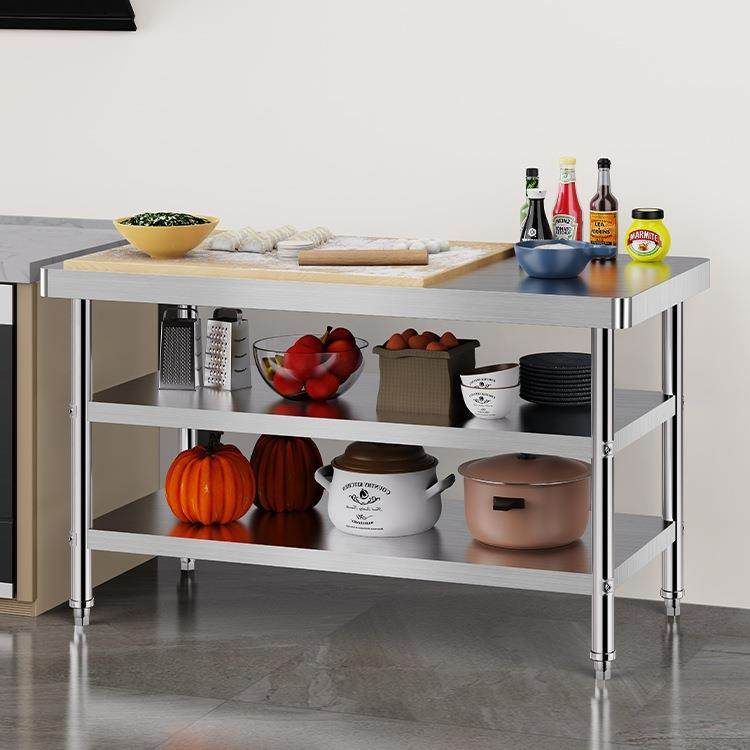 三层不锈钢工作台厨房操作台商用打荷台灶台架切菜案板桌,电子元器件市场,集成电路（IC）,淘宝优惠券,粉丝福利购,淘宝优惠卷