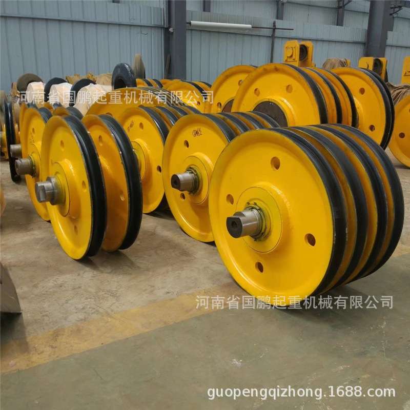 5T/10T/16T/20T/32T/50T双梁起重机天车滑轮组铸钢轧制吊钩滑轮组